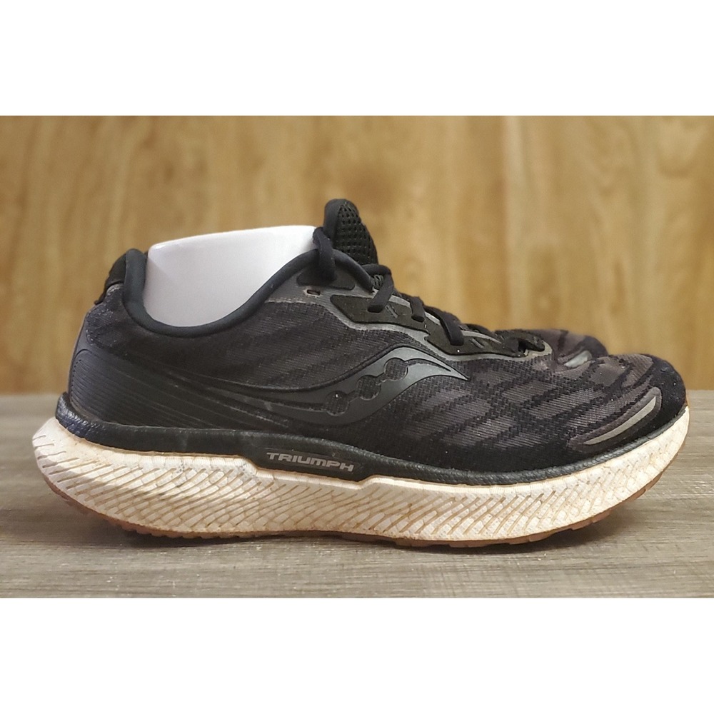 Saucony Triumph 19 Running Shoes Men's Size 7.5 Black